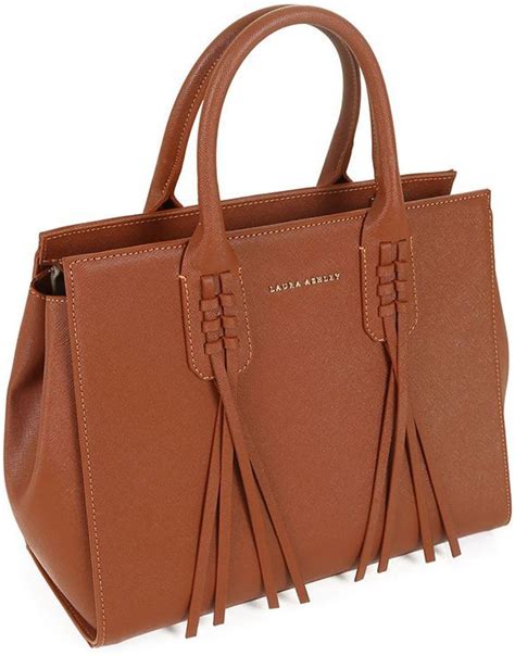 Laura Ashley Tote Bag For Women Leather Tan Laura Ashley Tote Bag