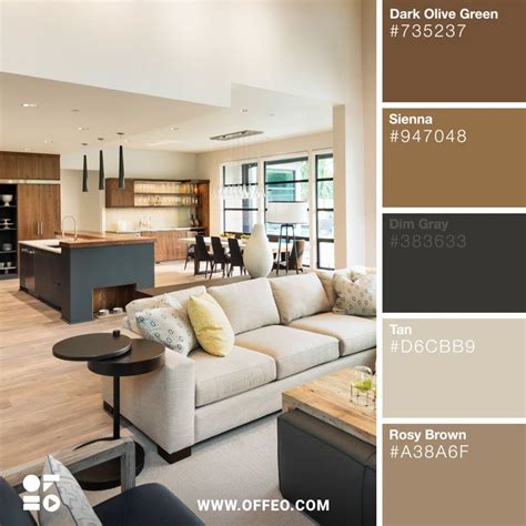 20 Modern Home Color Palettes to Inspire You | Living room ...