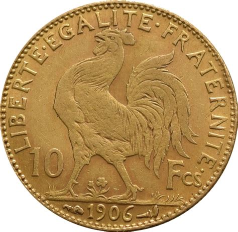 10 French Franc Gold Coin From Bullion By Post The Uks Leading