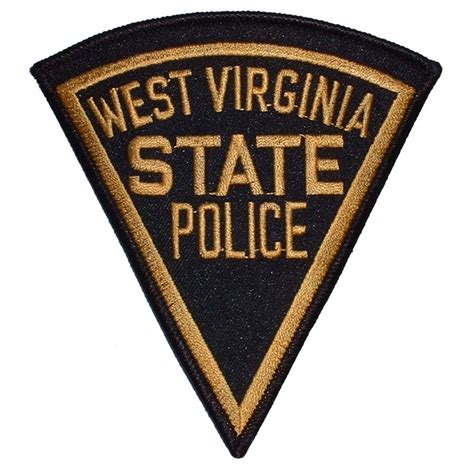 West Virginia State Police Large Embroidered Iron On Patch At Sticker
