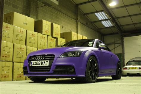 Audi Tt S Matte Royal Purple Wrap With A Black Gloss Roof Audi Tt S