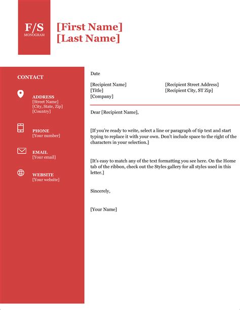 13 Free Cover Letter Templates For Microsoft Word Docx And