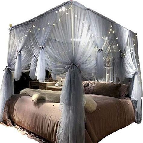Features:1.100% sheer fine poly mesh2.hanging ring in center3.comes with hooks and loop/ring4.decorated with lace5.add romance and elegance to any. Joyreap Mosquito Bed Canopy Net - Luxury Canopy Netting ...