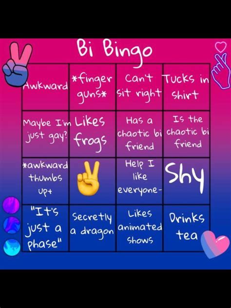 Bi Bingo R Bisexual