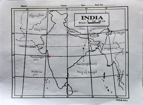Icse Class Geography Map Marking Solution