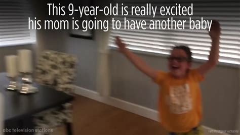 Watch Little Brother S Ecstatic Reaction When He Learns His Mom Is Pregnant Abc7 Los Angeles