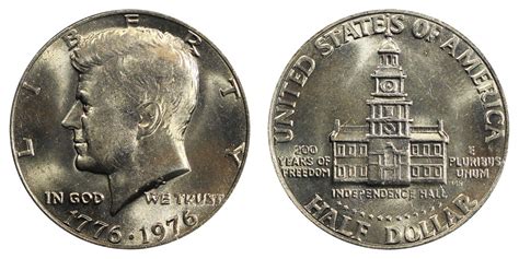 1976 Kennedy Half Dollars Bicentennial Design Value And Prices