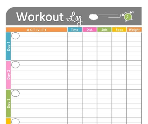 Blank Workout Schedule Template Templates Example Templates Example Workout Calendar
