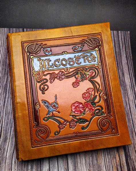 Custom Large Leather Bound Book Personalized T A3 Leather Etsy