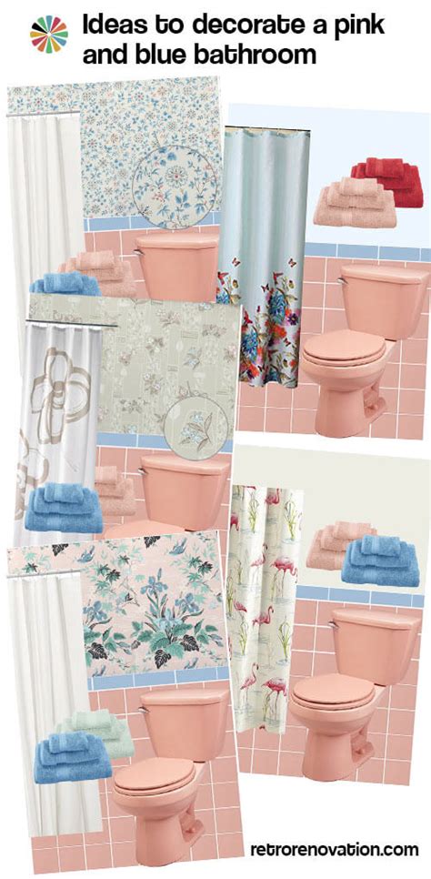 In a blog post, she shares plenty of tips on how to select the best paint color for a space. 13 ideas to decorate a pink and blue tile bathroom - Retro ...