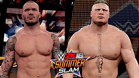 Wwe Summerslam 2016 Randy Orton Vs Brock Lesnar The Viper Vs The