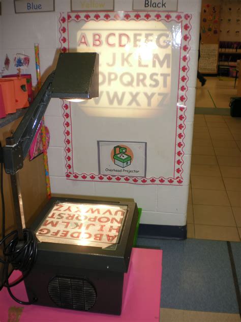 Overhead Projector Center Children Can Trace Letters Words Numbers