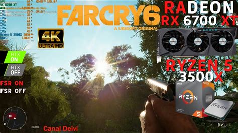 Far Cry 6 Ray Tracing 4K RX 6700 XT R5 3500X 24GB RAM Kllisre Teste