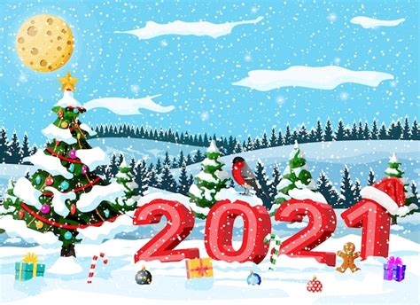 Premium Vector Merry Christmas And New Year Holiday Greeting Xmas