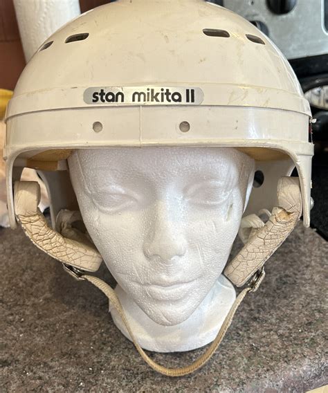 Vintage Stan Makita Chicago Black Hawks Northland Hockey Helmet Full Size Ebay
