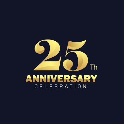 25th Anniversary Logo Design Golden Anniversary Logo 25th Anniversary