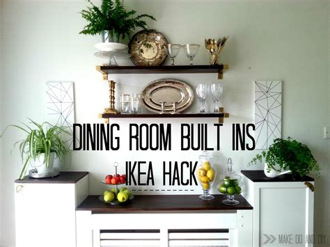 The shelves are adjustable so you can customise your storage as needed. Ikea-hack for built-in dining room storage...when you have ...