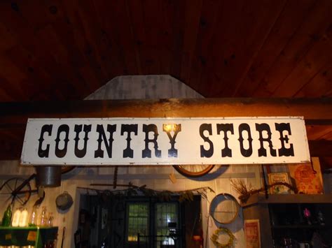 Log Cabin Antiques And Ts One Sided Country Store Sign