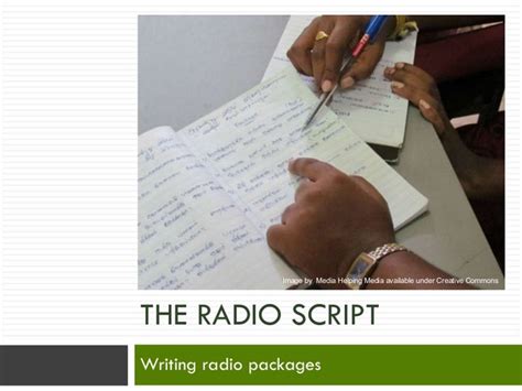 Writing A Radio Script Script Writing Writing Radio