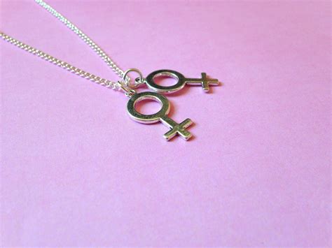 lesbian necklace lesbian lover necklace hers and hers etsy