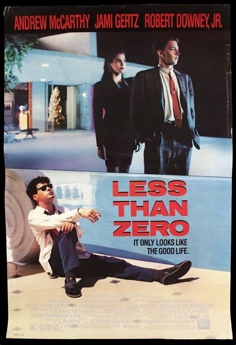 This drama about affluent los angeles teens is taken from the novel by bret easton ellis. Less Than Zero Movie Quotes. QuotesGram