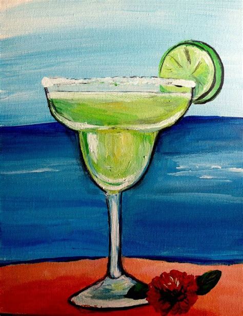Margarita Painting Cinco De Mayo Or Beach Theme Or En 2023 Pinturas Tutoriales De