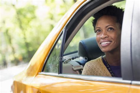 City Life People On The Move — Woman Motor Vehicle Stock Photo