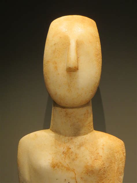 Early Cycladic 2500 2400 Bc The Standard Form For Female Sculpture