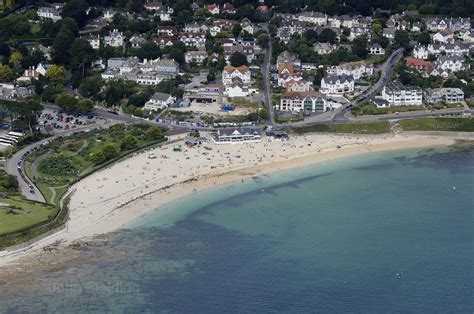 Falmouth Gyllyngvase Beach Cornwall Aerial Image Aerial Images