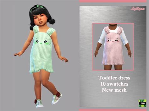 Toddler Dress Clarissa By Lyllyan At Tsr Sims 4 Updates