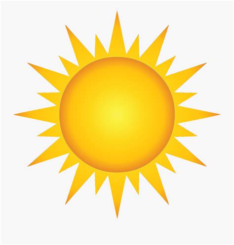 Hot Sun Vector Clipart , Png Download - Cartoon Sun , Free Transparent