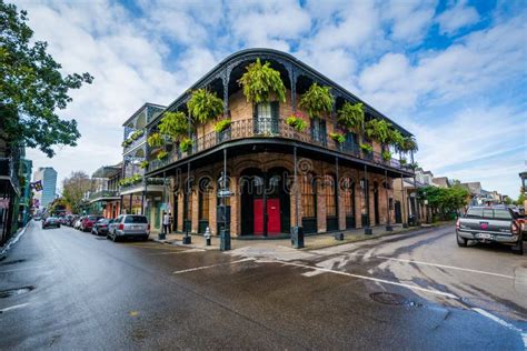 Buildings In The French Quarter In New Orleans Louisiana Editorial