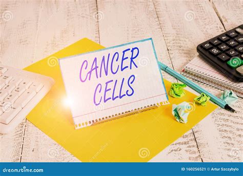 Handwriting Text Writing Cancer Cells Concept Meaning Forming Solid