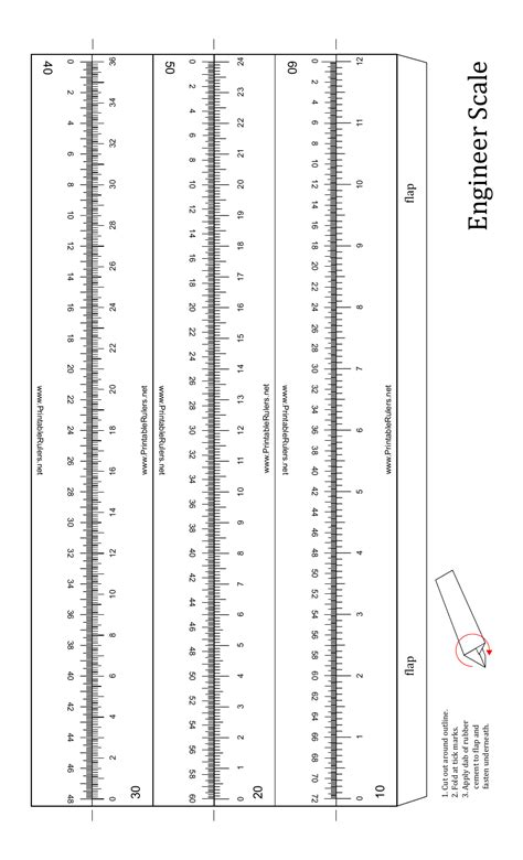 Engineer Scale 12 Inch Ruler Template Download Printable Pdf