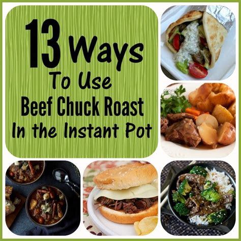 You've probably seen a chuck steak at the meat counter and wondered how to prepare this inexpensive cut. 13 Ways to Use Chuck Roast in the Instant Pot | Beef chuck ...