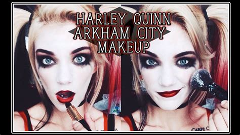 Arkham City Inspired Harley Quinn Makeup Youtube