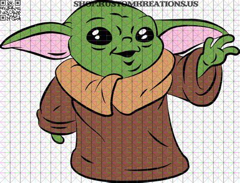 Download Baby Yoda Waving | | Kustom Kreations