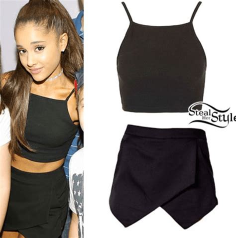 Celebrity Style Work Outfits Crop Top Celebrity Outfits Celebrity Style Wrap Skort Faux