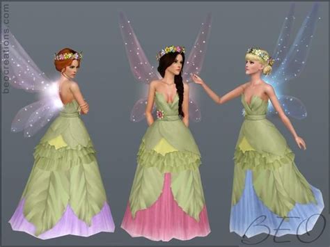 Fairy Queen Sims 4 Dresses Fairy Clothes Fairy Queen