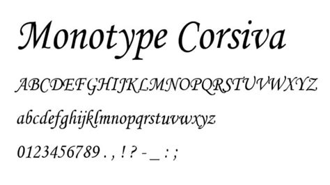 Web Font Monotype Corsiva Dasegoto