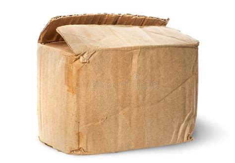 Worn Old Cardboard Box Stock Photo Image Of Cargo Aged 78886876
