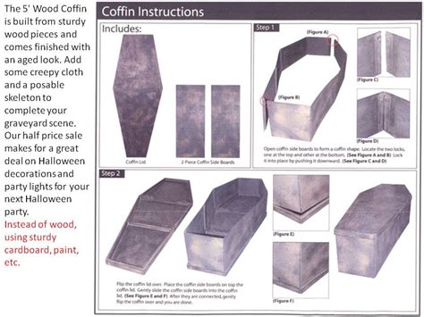 How To Make A Coffin Wood Or Cardboard Instructions Larry Halloween