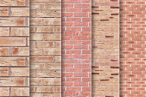 Seamless Brick Textures Custom Designed Graphic Patterns ~ Creative