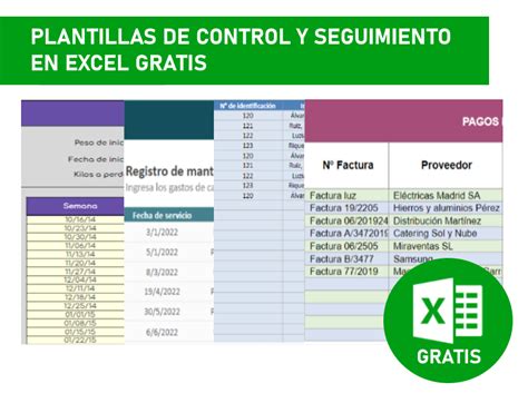Plantillas De Control Y Seguimiento Para Descargar Excel
