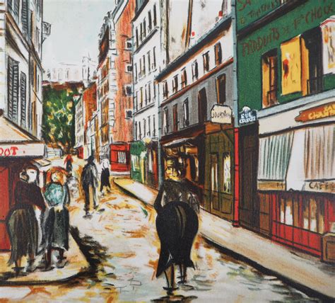 Maurice Utrillo 1883 1955 After Seveste Street In Montmartre