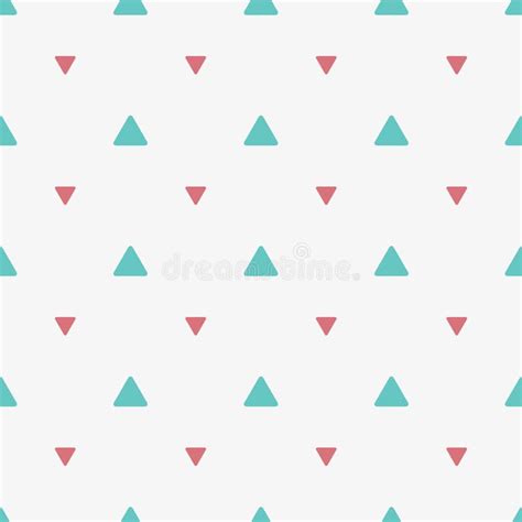 Seamless Pattern With Colored Triangles Geometric Print Vector