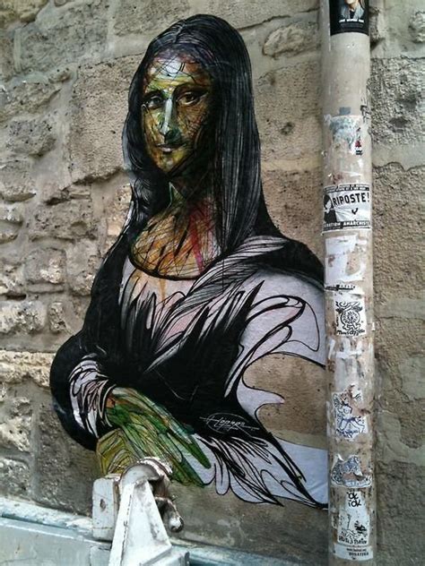 The Mona Lisa Gets A Makeover In This Street Art Mural By French