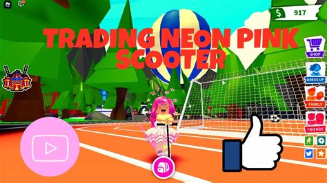 Trading Only Neon Pink Scooter In Adopt Me Youtube