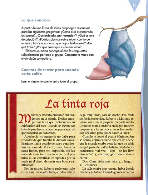 Descarga la guía santillana 5 (quinto grado de primaria) completa y contestada. Español sexto grado 2017-2018 - Página 59 - Libros de ...