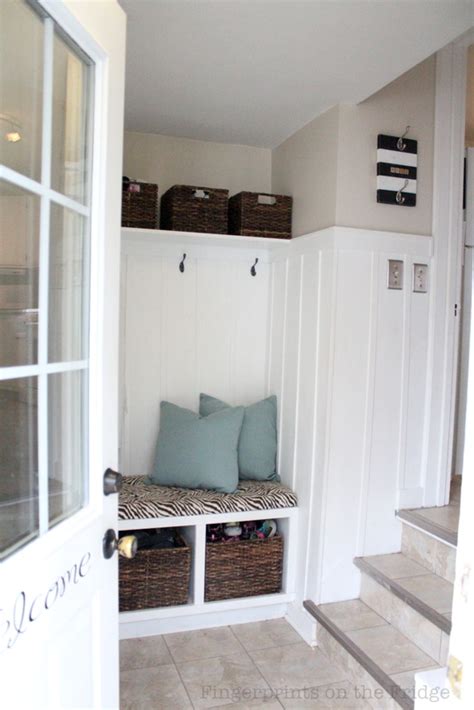 I've seen a few of these diy garage mudrooms on pinterest over the years, and am really inspired to make this might be a dumb question but what i'd like to know about all these 'garage' mudrooms is how do you keep the. Remodelaholic | DIY Entryway Mudroom with Cubbies for Under $150